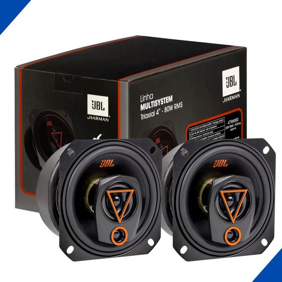 Par Alto Falante Jbl Multisystem 4trms80 Triaxial 4 Pol 80w