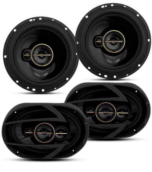 Kit Alto Falante Hurricane Aurum 6″+ 6×9″ Polegadas 380W RMS